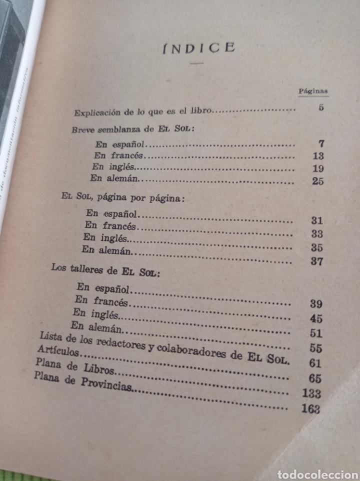 Libros antiguos: El Sol diario independiente - Foto 6