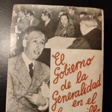 Libros antiguos: EL GOBIERNO DE LA GENERALIDAD EN EL BANQUILLO.1935. ALARDO PRATS.CCTT. Lote 394517714