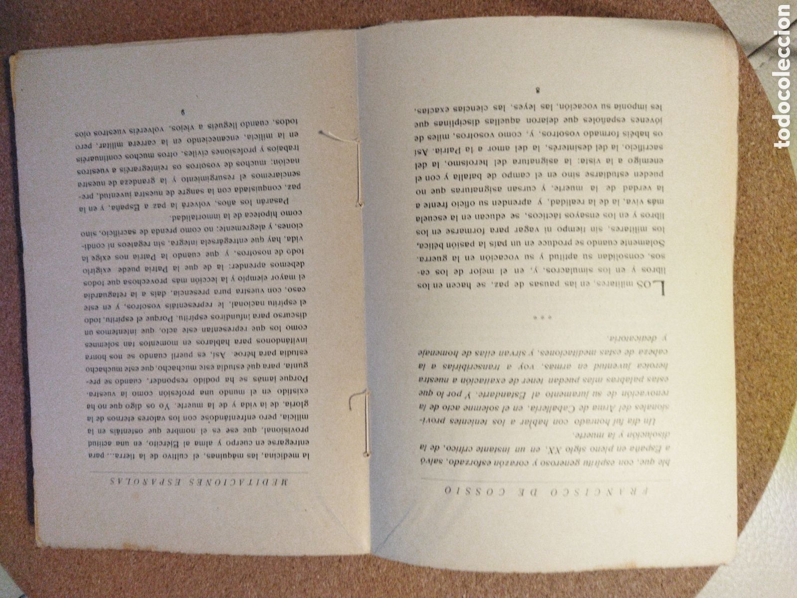 Libros antiguos: Meditaciones espa&ntilde;olas / Coss&iacute;o Francisco. - Foto 2