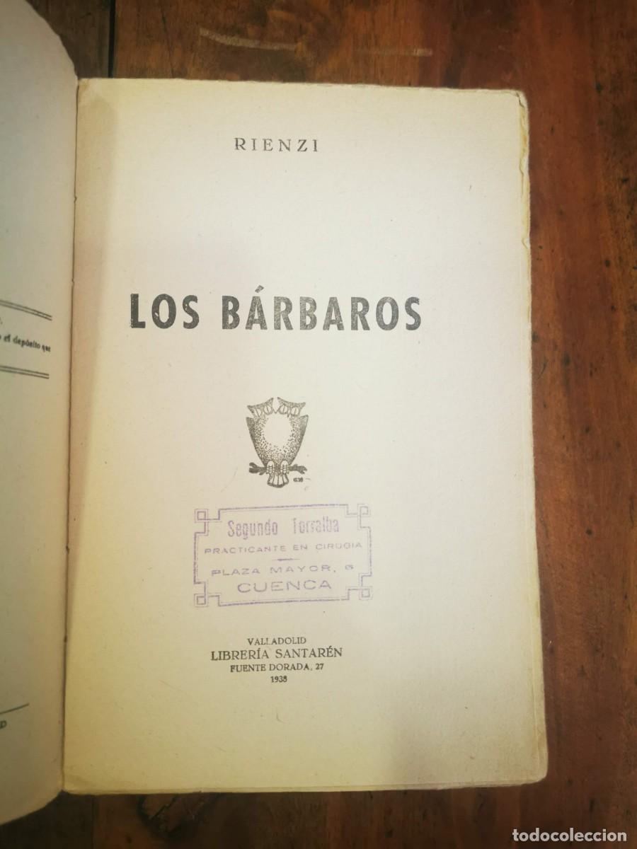 Libros antiguos: RIENZI. Los b&aacute;rbaros - Foto 2