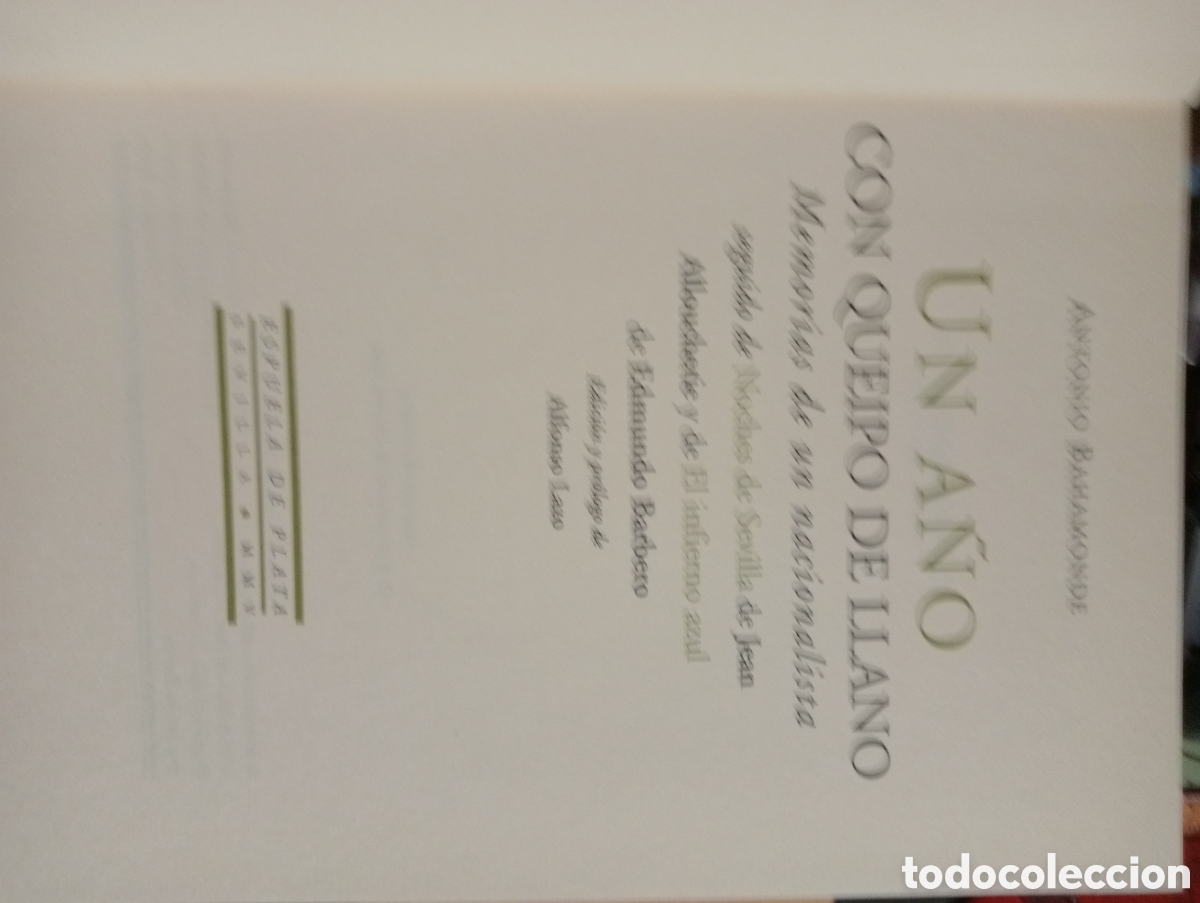 Libros antiguos: Un a&ntilde;o con Queipo. de Llano - Foto 2