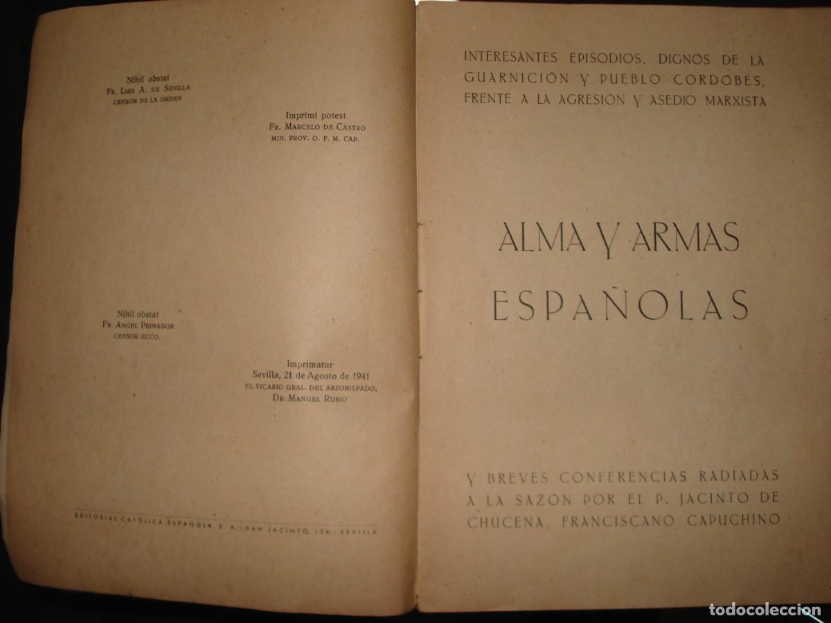 Libros antiguos: &ldquo;Alma y armas espa&ntilde;olas&rdquo;. - Foto 2