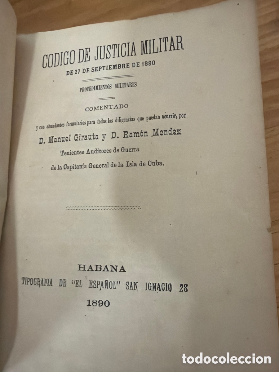 Libros antiguos: CODIGO DE JUSTICIA MILITAR - Foto 1