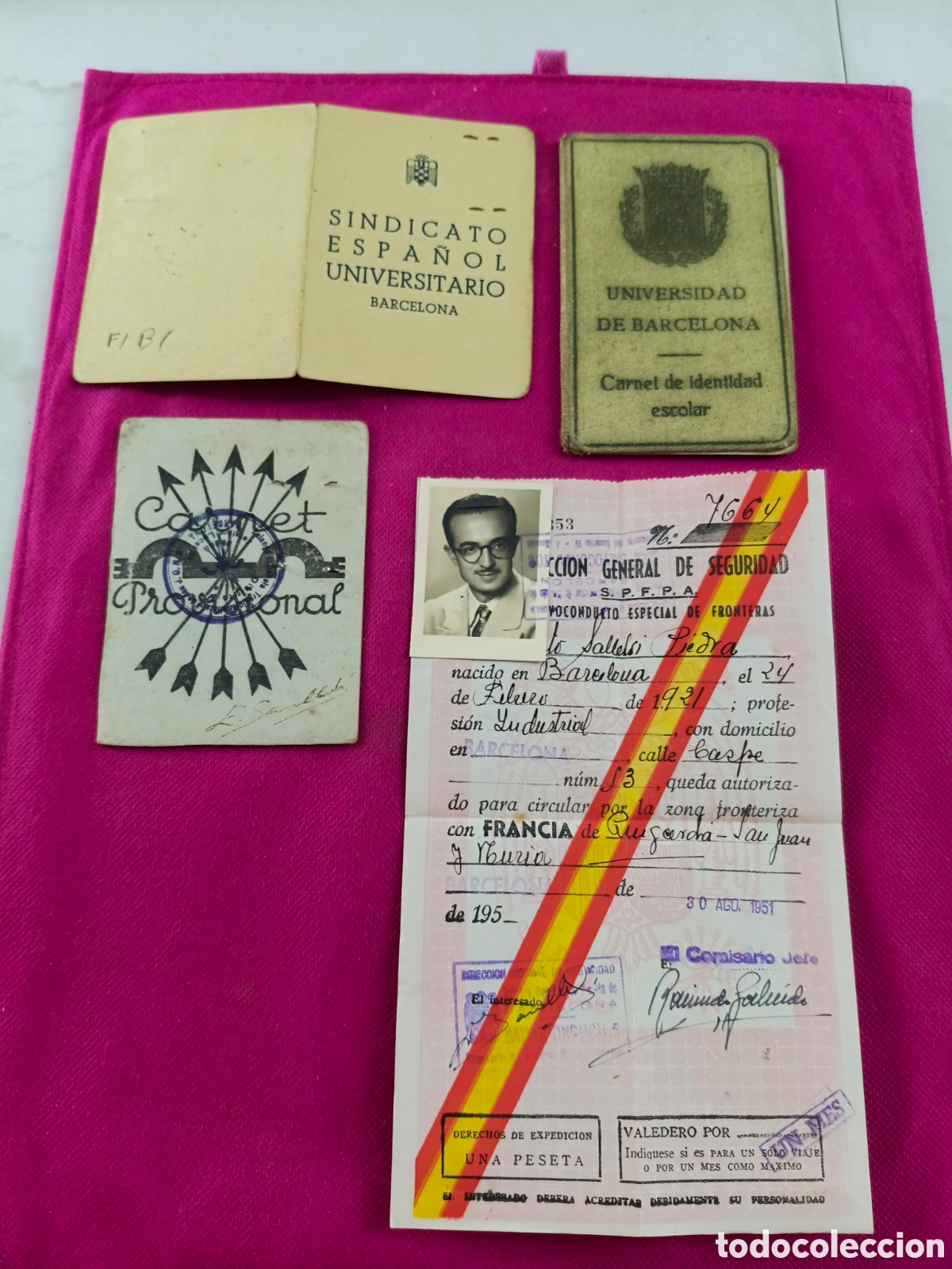 Antiquarische B&uuml;cher: DOCUMENTACION FALANGE Y GUERRA CIVIL. (EVARISTO SANLLEHI RIERA).DOCUMENTOS 1939/1940 y 1951)