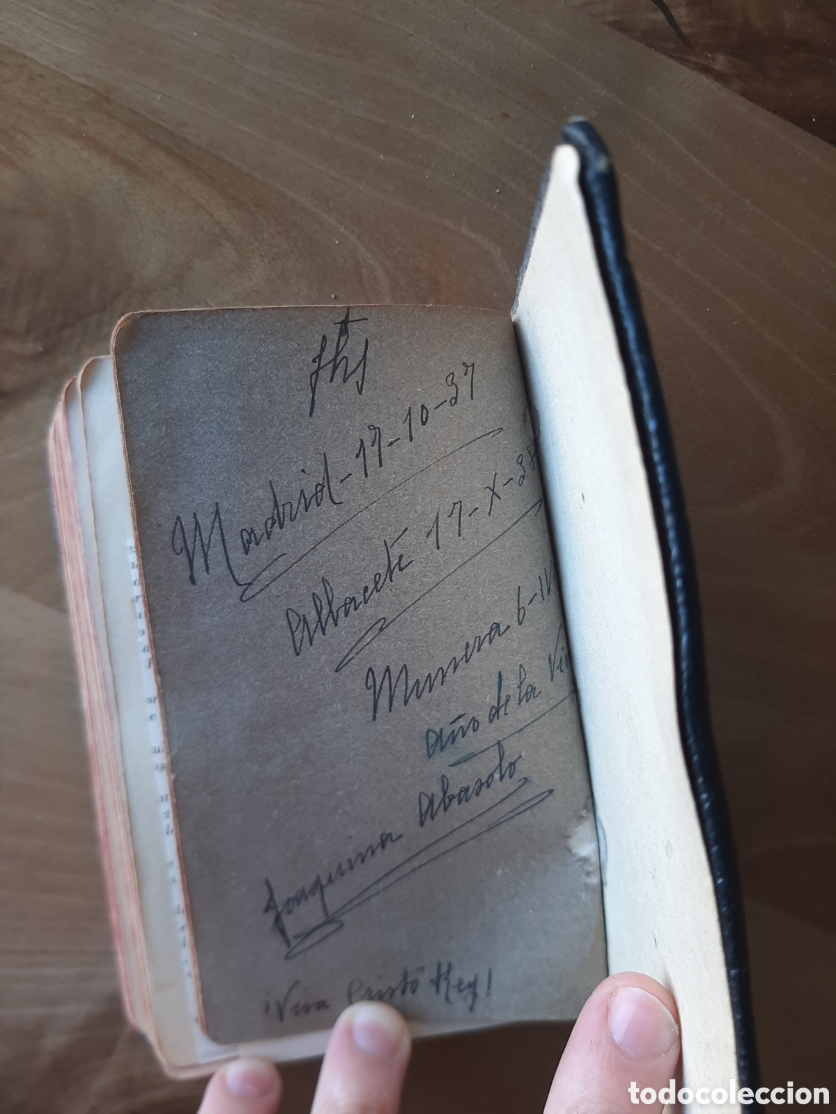 Libros antiguos: Libro Devocionario 1924 - Testigo Militar / Hist&oacute;rico Guerra Civil Espa&ntilde;ola (Anotaciones 1937-1939)