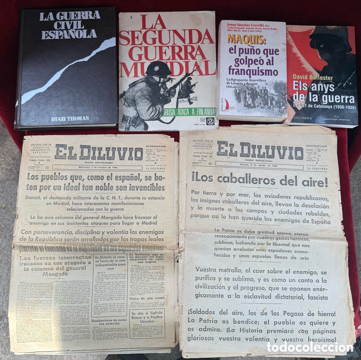 Libros antiguos: Lote libros Guerra Civil,Franquismo y 2-a guerra mundial!