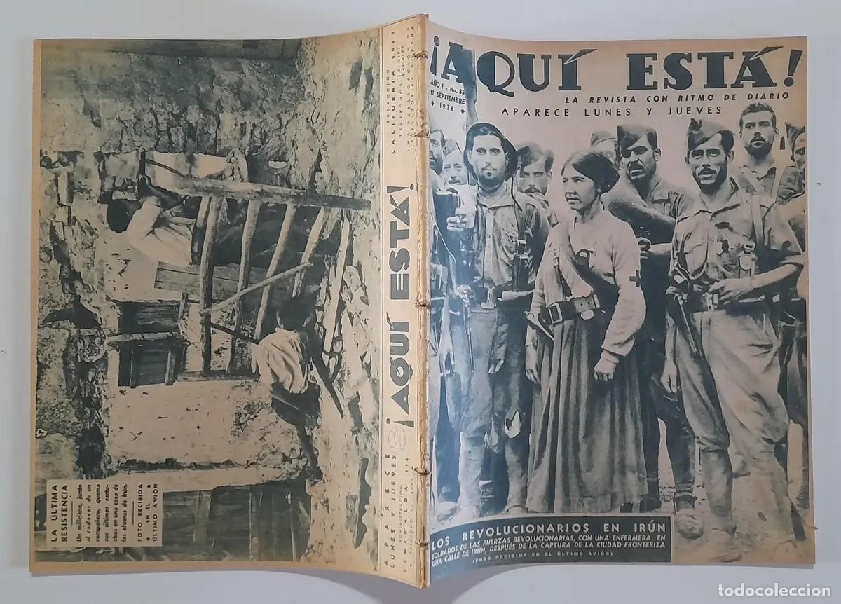 Libros antiguos: AA. VV. &ndash; &iexcl;Aqu&iacute; Est&aacute;! A&ntilde;o I, N&ordm; 35. Los revolucionarios en Ir&uacute;n &ndash; Editorial Sopena &ndash; 1936 LM
