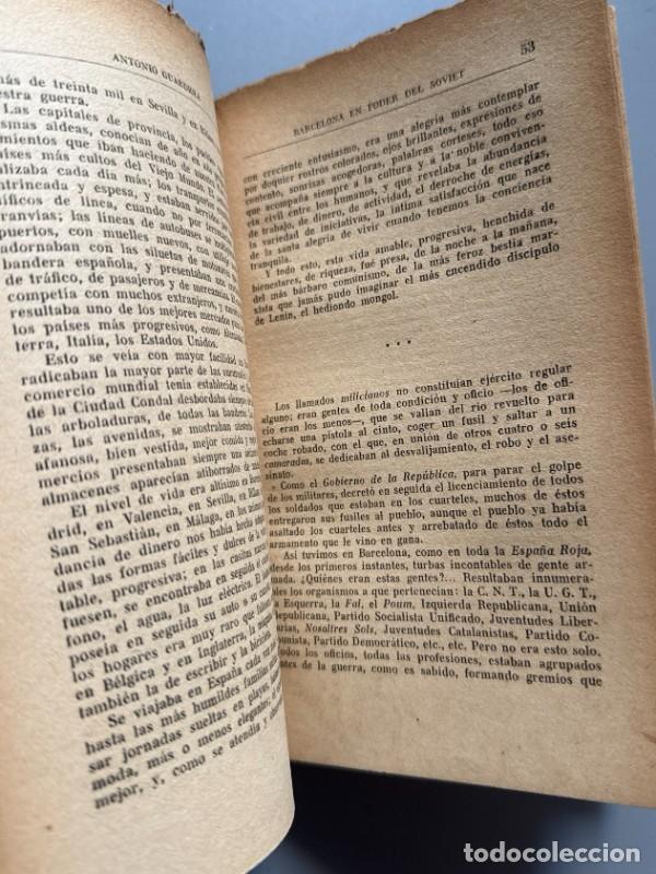 Libros antiguos: Barcelona en poder del soviet, Antonio Guardiola - Editorial Maucci, ca. 1940 - Foto 5