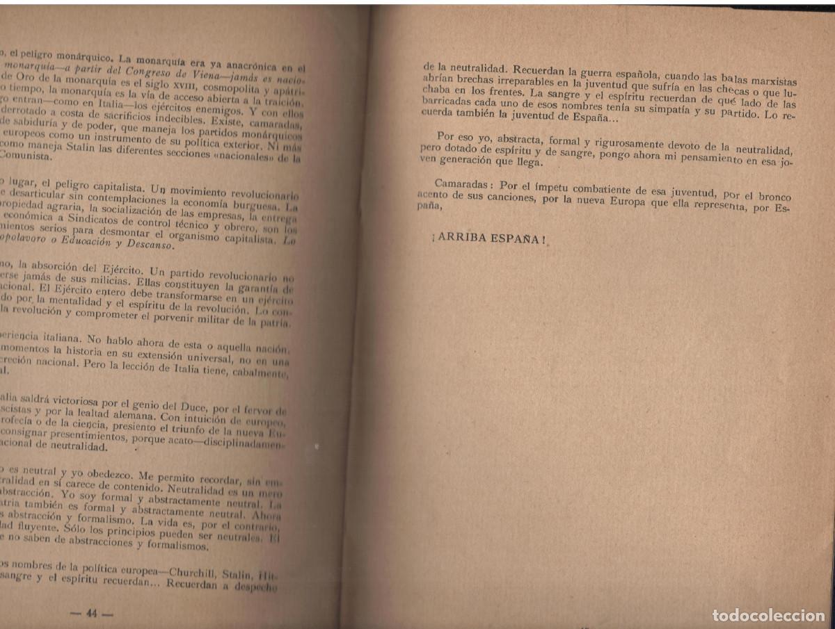 Libros antiguos: MUSSOLINI 1919-1944 ESCUELA DE FORMACION Y CAPACITACION DE LA VIEJA GUARDIA 1944 FALANGE ESPA&Ntilde;OLA