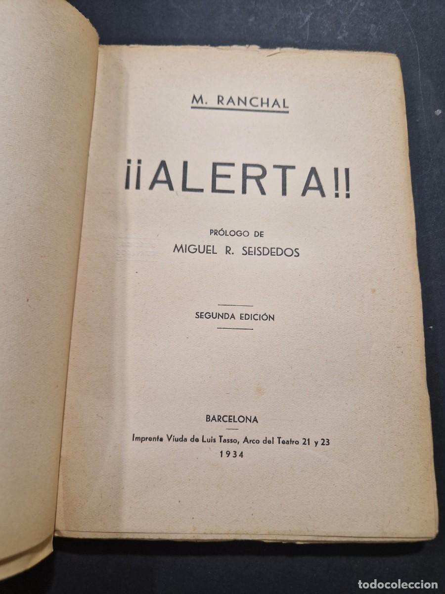 Libros antiguos: Alerta , Miguel Ranchal - Foto 3