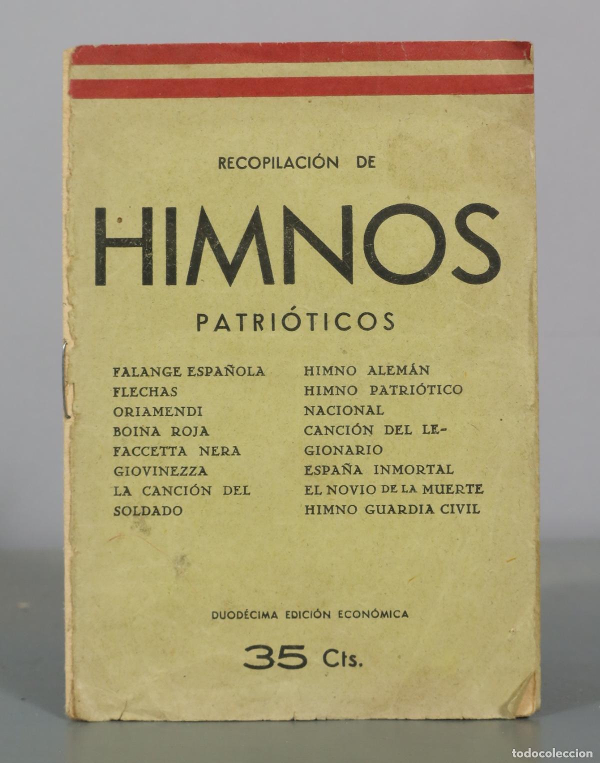 Libros antiguos: Recopilaci&oacute;n de Himnos Patri&oacute;ticos