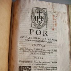 Libros antiguos: 1523- MAYORAZGO Y FAMILIA ARANA.GUADIX, HUÉLAGO, ALCALÁ LA REAL. GRANADA.