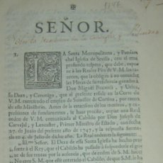 Libros antiguos: 1747-HISTORIA SEVILLA.SUSPENSIÓN CABILDO.MARQUÉS VILLARÍAS.CHORO.CARLOS DE BORJA.SUMILLER DE CORTINA