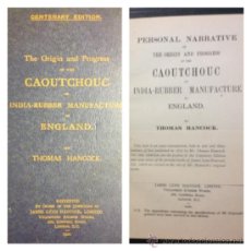 Libros antiguos: ORIGEN Y PROGRESO DEL CAUCHO MANUFACTURADO EN INGLATERRA. 1920. VER FOTOS Y DESCRIPCION.. Lote 35173774