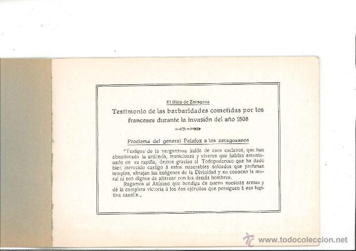 Libros antiguos: El sitio de Zaragoza - Foto 2
