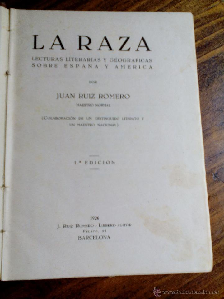 Libros antiguos: La Raza. - Foto 3
