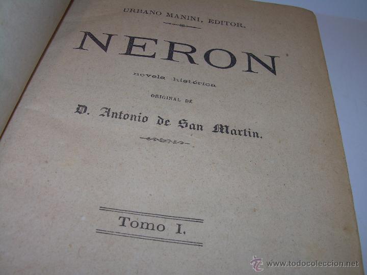 Libros antiguos: NERON....OBRA COMPLETA DE 5 TOMOS CON INFINIDAD DE GRABADOS...LOMO DE PIEL.....AÑO...1.874 - Foto 5 - 49175234
