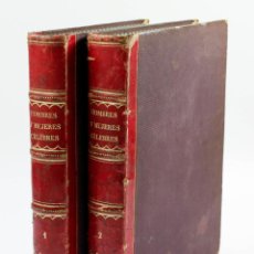 Libros antiguos: HOMBRES Y MUJERES CÉLEBRES, BIOGRAFIAS. JUAN LANDA, SEIX ED. 1876. 2 TOMOS