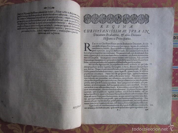 Libros antiguos: 1667-DERECHOS DE ANA DE AUSTRIA.REINA FRANCIA-NAVARRA.HERMANA FELIPE IV.MADRE DE LUIS XIV.ORIGINAL - Foto 3 - 57681189