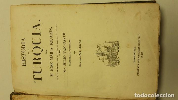 Libros antiguos: HISTORIA DE LA TURQUIA. - Foto 3