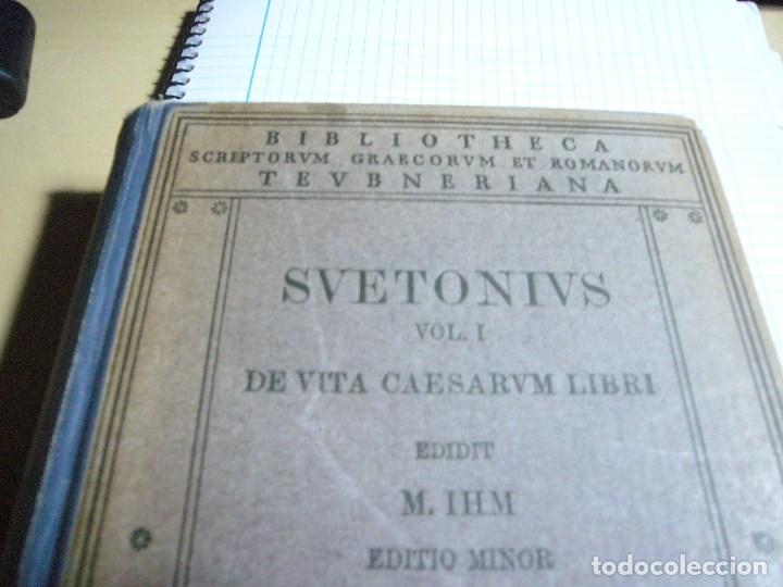 Libros antiguos: SUETONIUS-VOL.I- DE VITA CAESARUM LIBRI-EDITIT MAXIMILIANUS IHM.EDITIO MINOR LIPSIAEG. TEUBNERI 1927 - Foto 2 - 96999983