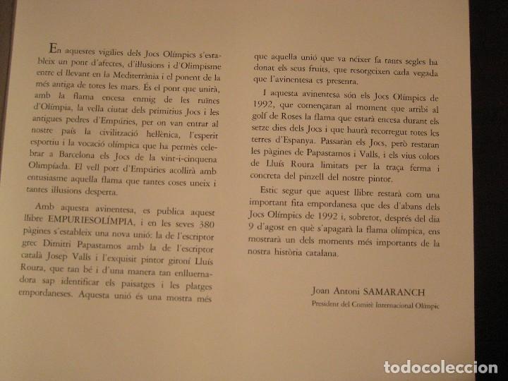 Libros antiguos: EMPURIESOLIMPIA - Foto 8