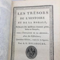 Libros antiguos: LES TROSORS DE L'HISTOIRE ET LA MORALE 1809 DELAROCHE PARIS TEXTO EN FRANCÉS MÚLTIPLES GRABADOS