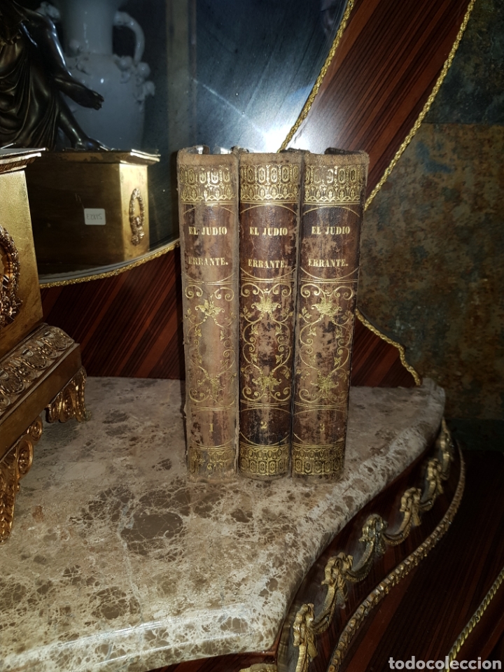 Libros antiguos: Tres tomos del Jud&iacute;o Errrante - Foto 1