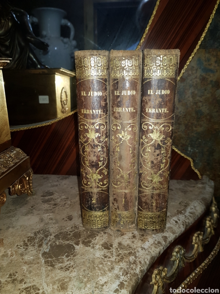 Libros antiguos: Tres tomos del Jud&iacute;o Errrante - Foto 2