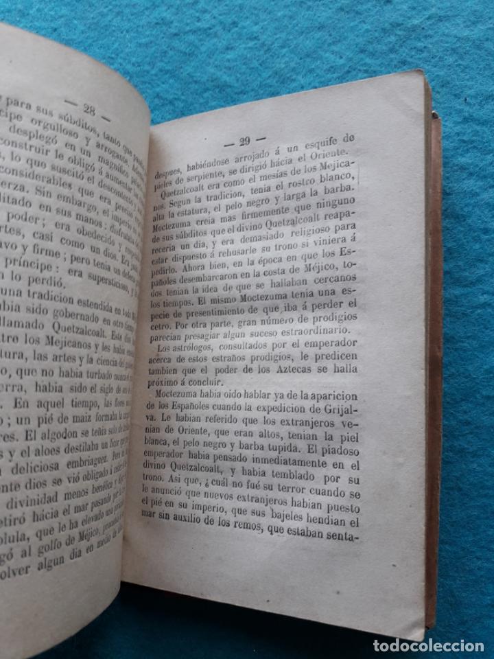 Libros antiguos: Hernán Cortés. La conquista de México. Año 1869 - Foto 4 - 146090310