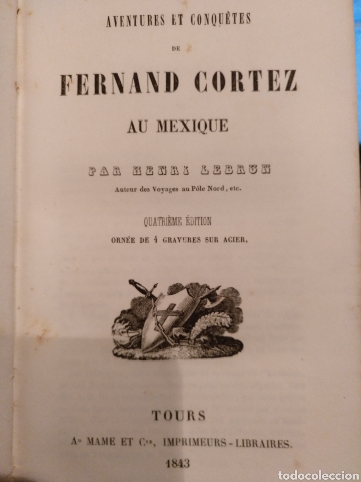 Libros antiguos: 1843. Hern&aacute;n Cort&eacute;s - Foto 1