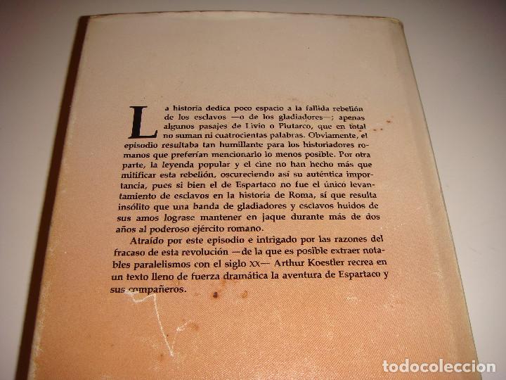 Libros antiguos: ESPARTACO: ARTHUR KOESTLER - Foto 3