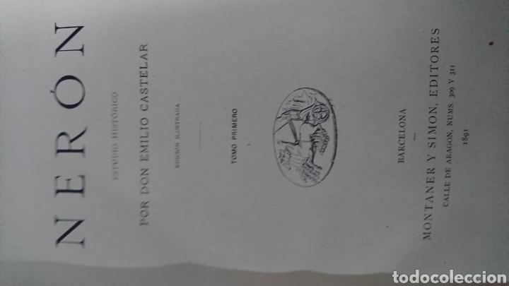 Libros antiguos: NER&Oacute;N, 3 tomos - Foto 3