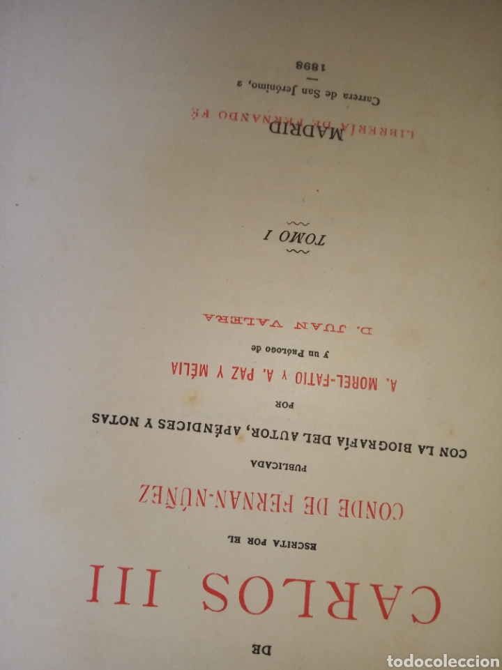 Libros antiguos: Vida de Carlos III - Foto 5