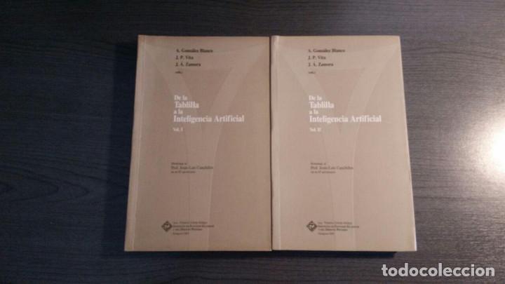 Libros antiguos: DE LA TABLILLA A LA INTELIGENCIA ARTIFICIAL 2 VOLS. - Foto 3
