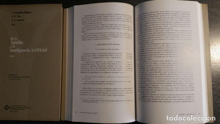 Libros antiguos: DE LA TABLILLA A LA INTELIGENCIA ARTIFICIAL 2 VOLS. - Foto 5