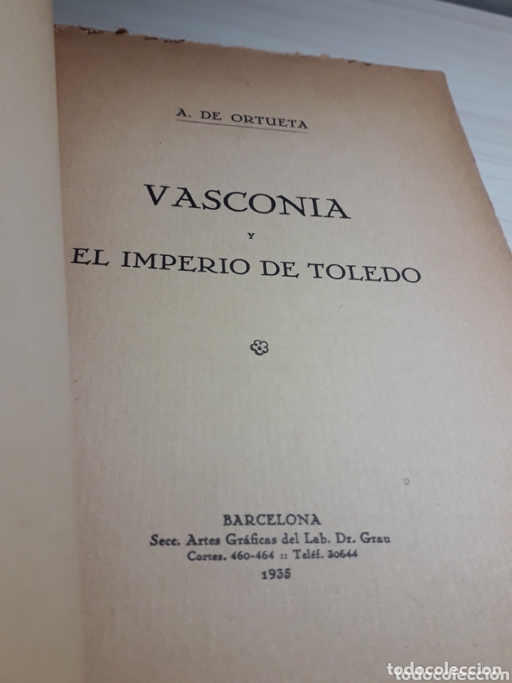 Libros antiguos: VASCONIA Y EL IMPERIO DE TOLEDO - Foto 3