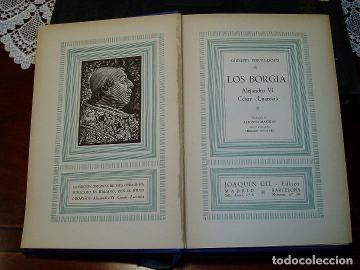 Libros antiguos: Los Borgia 1&ordf; Edic. 1936 - Foto 3