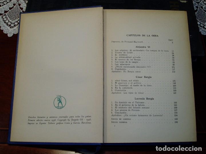 Libros antiguos: Los Borgia 1&ordf; Edic. 1936 - Foto 4