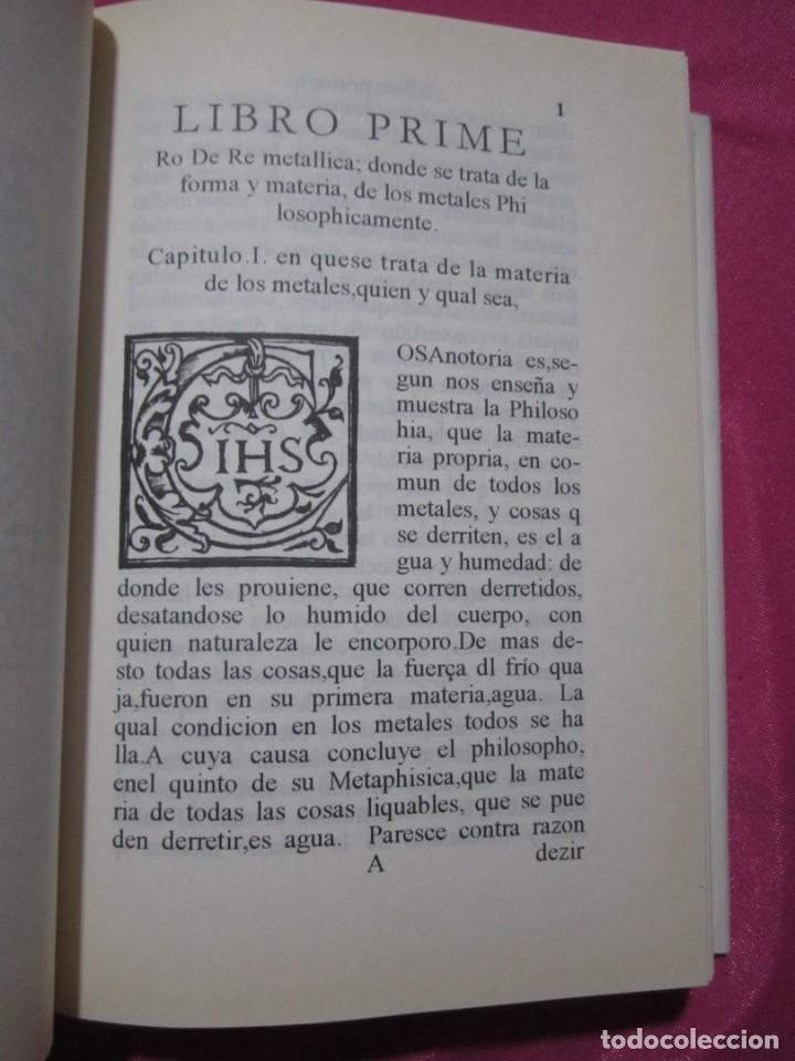Libros antiguos: DE RE METALICA CONOCIMIENTOS METALICOS Y DE MINERALES + CD. TIRADA DE 1000. LIBROS - Foto 2 - 196665897