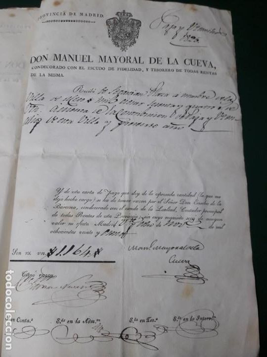 Libros antiguos: Rentas 1825 - Foto 5