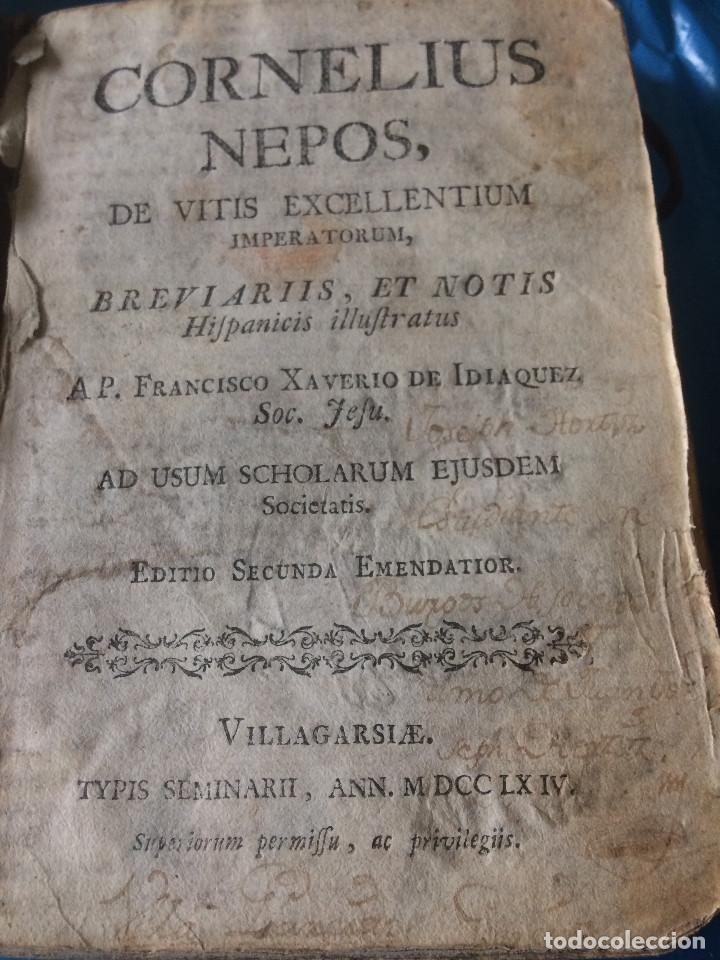 Libros antiguos: CORNELIUS NEPUS 1744 - Foto 1