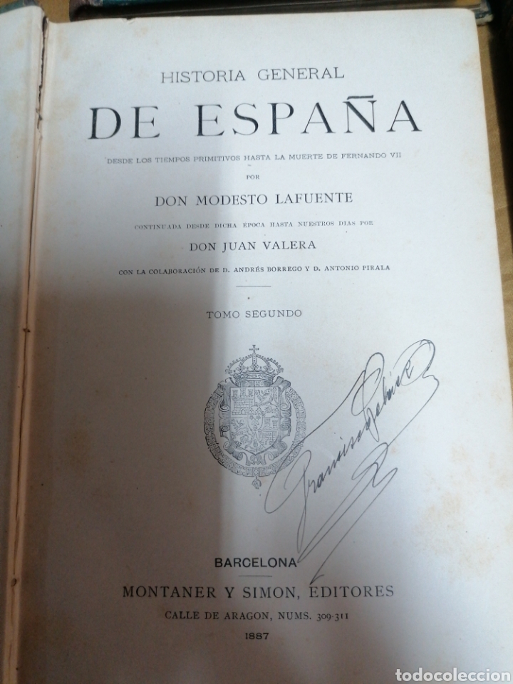 Libros antiguos: Historia de Espa&ntilde;a Vila seca - Foto 5