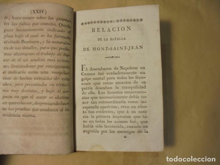 Libros antiguos: BATALLA DE WATERLOO. NAPOLE&Oacute;N. 1817 - Foto 4