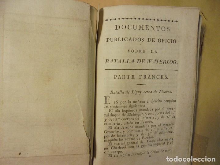 Libros antiguos: BATALLA DE WATERLOO. NAPOLE&Oacute;N. 1817 - Foto 8