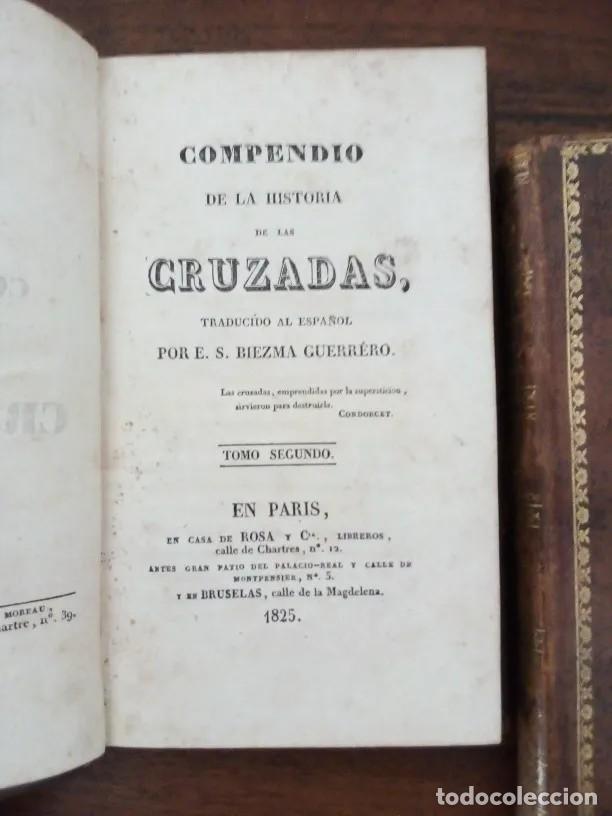 Libros antiguos: COMPENDIO DE LA HISTORIA DE LAS CRUZADAS - Foto 3