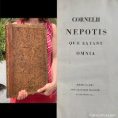 Libros antiguos: 1807 - CORNELII NEPOTEIS QUAE EXTANT OMNIA - TIRADA DE 95 EJEMPLARES - ENCUADERNACIÓN FIRMADA. Lote 210545610
