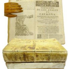 Libros antiguos: 1709 3TOMOS PERGAMINO - ANALES DE CATALUÑA Y EPÍLOGO DE LOS PROGRESSOS DE LA NACIÓN CATALANA - FELIU. Lote 211458644