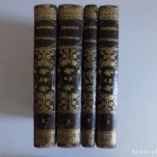 Libros antiguos: LIBRERIA GHOTICA. SALVADOR COSTANZO. HISTORIA UNIVERSAL.1855.5 TOMOS.DESPLEGABLES.