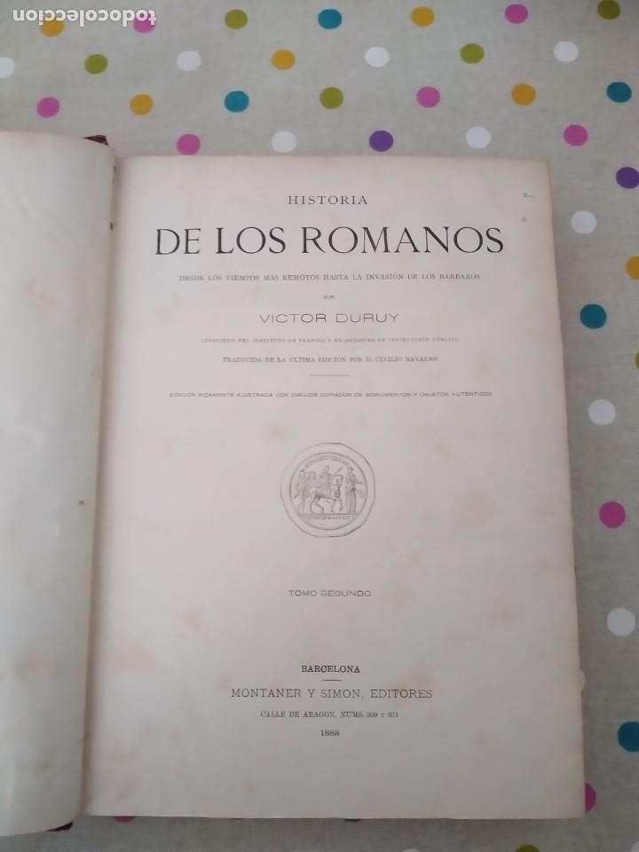 Libros antiguos: Historia de los Romanos - Foto 3
